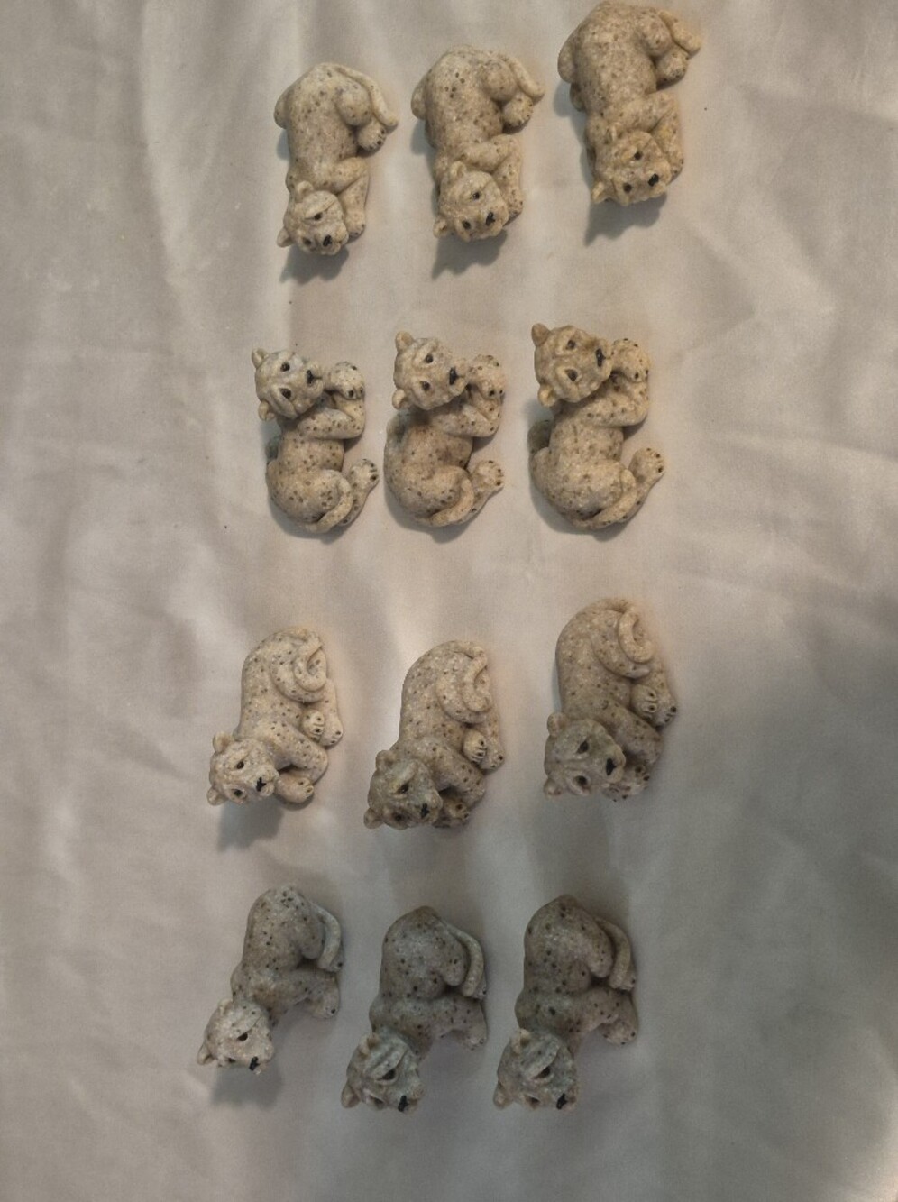 Set of 12 Vintage Quarry Critters Puma/Mountain Lion Miniatures